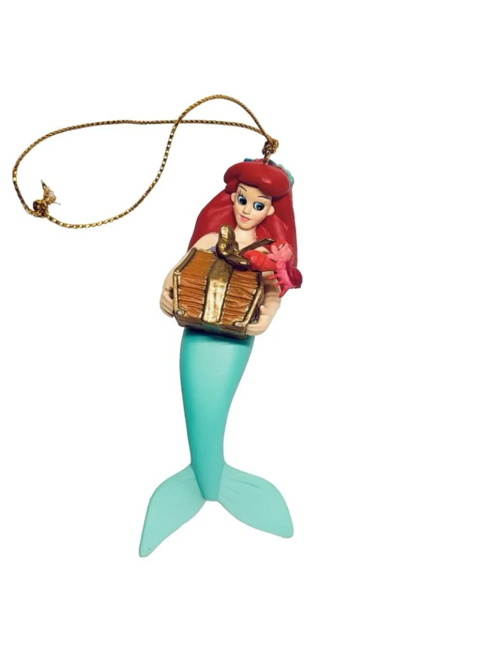 Disney Grolier 3 Ornaments Little Mermaid Ariel Cinderella Snow White w/ Boxes